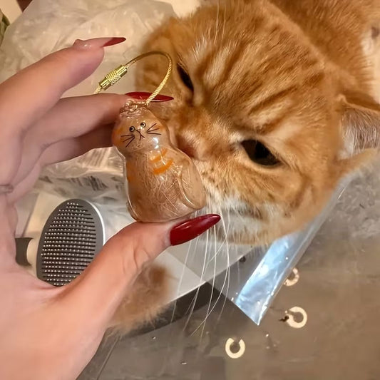 🐾 Pet Hair Storage Keychain 🐾